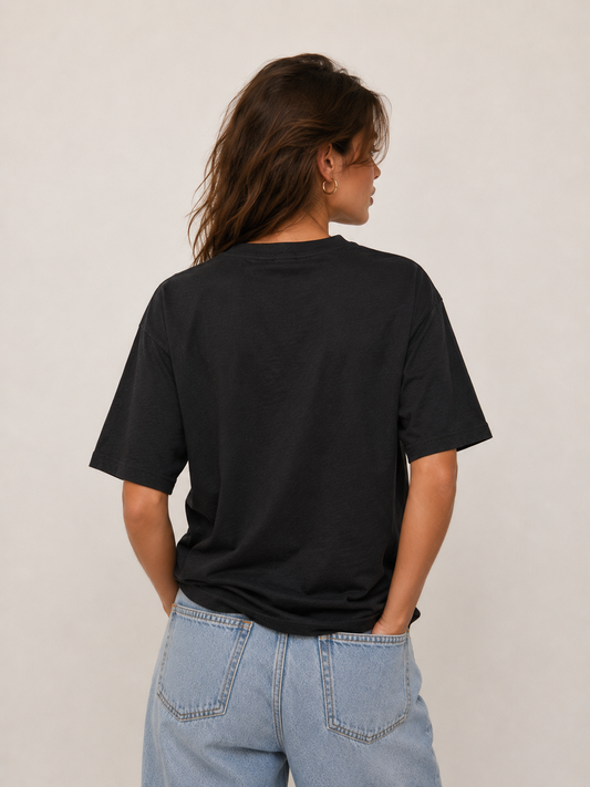 BONJOUR SOLELI CROP TEE