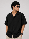 ZARA TEXTURED CUBAN COLLAR SHIRT
