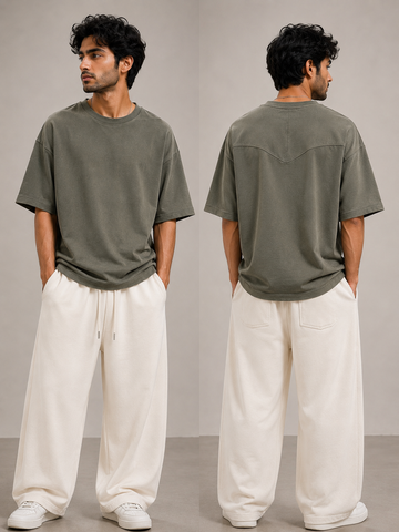 ZARA BASIC DROP OLIVE GREEN