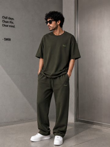 STWD  RELAXED FIT CORD SET (Green)