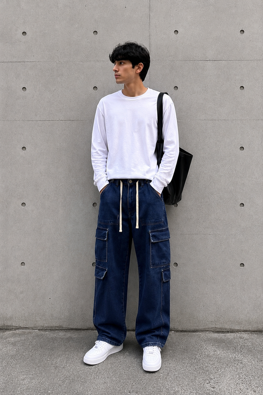 RECERVED DENIM CARGO