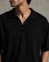 DROP NEEDLE POLO BLACK
