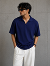 DROP NEEDLE POLO NAVY BLUE