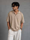 DROP NEEDLE POLO CAMEL