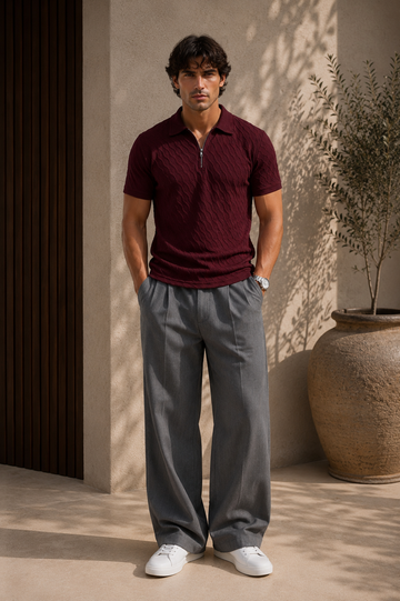 ZARA TEXTURED POLO