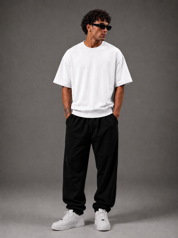 Bershka Ribbed Plush Drop (White)