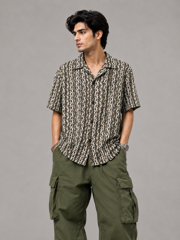 Zara Cuban Collar shirt