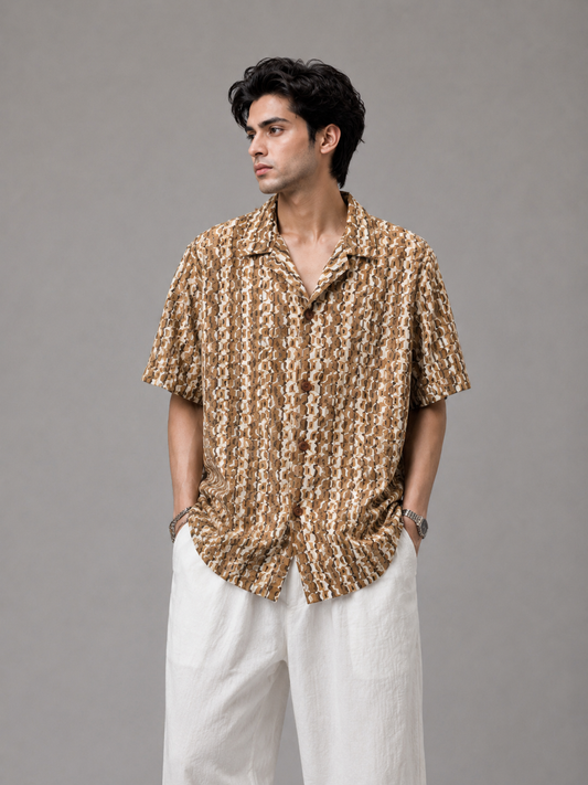 Zara Cuban Collar shirt