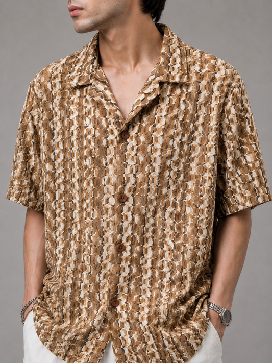 Zara Cuban Collar shirt