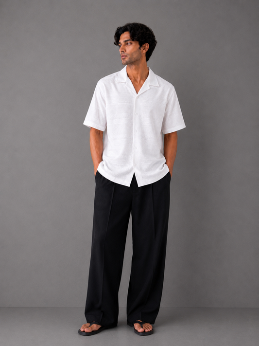 ZARA BOXY FIT SHIRT (WHITE)