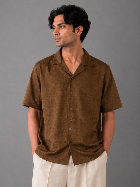 ZARA BOXY FIT SHIRT (COCA)