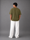 ZARA BASIC DROP OLIVE GREEN