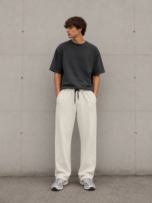 ZARA BAGGY TROUSER BEIGE