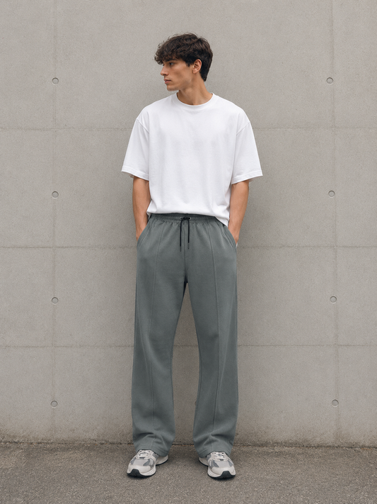 ZARA BAGGY  TROUSER (STONE OLIVE)