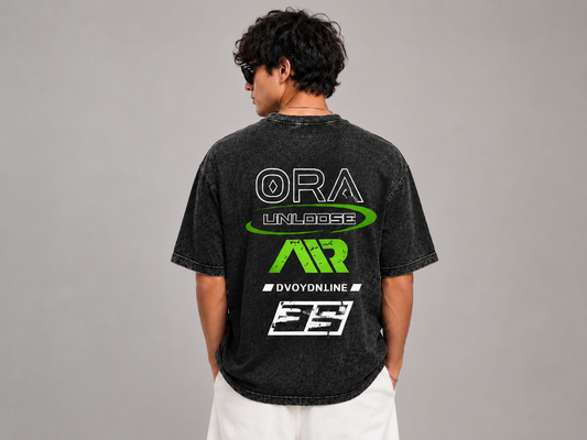 VELOCITY RACE OVERSIZED TEE (BLACK)