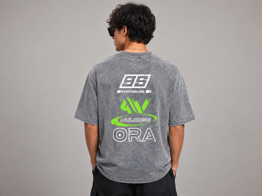 VELOCITY RACE OVERSIZED TEE (GRAY)