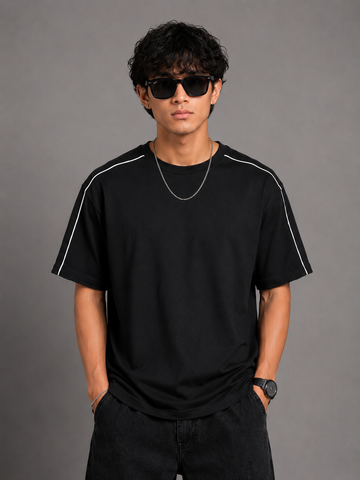 Espresso Line Drop Tee (Black)