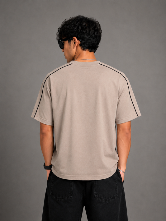 Espresso Line Drop Tee (Stone Beige)
