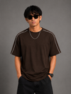 Espresso Line Drop Tee (Brown)