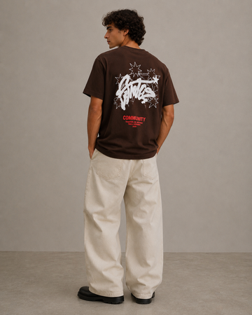 Graffiti Community Drop Tee (mocha)