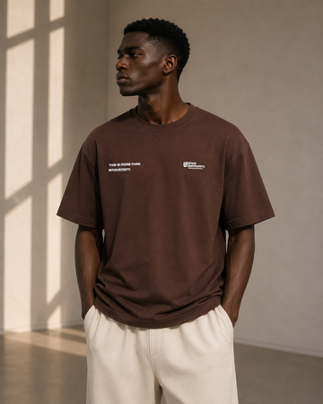 studio essential Tee ( Brown)