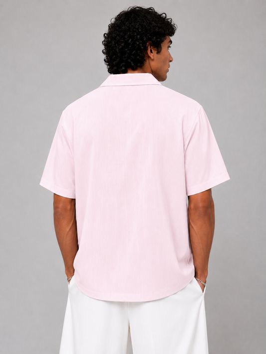Irish Linen Shirt (Pink)