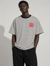 Monochrome Stripe Drop Tee