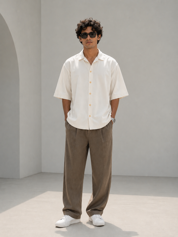 Midnight Lodhai Shirt (Pearl White)
