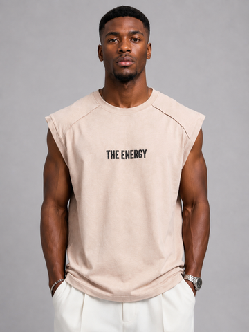 The Energy 08 Muscle Tank (Beige)