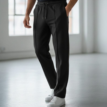 Zara Premium Unisex Trousers - Jet Black