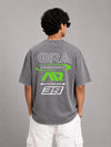 VELOCITY RACE OVERSIZED TEE (GRAY)